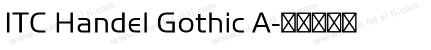 ITC Handel Gothic A字体转换